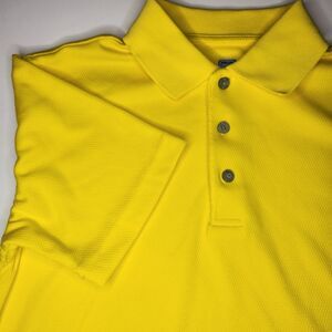 Boys PGA Tour Golf Polo Shirt Size Large Yellow